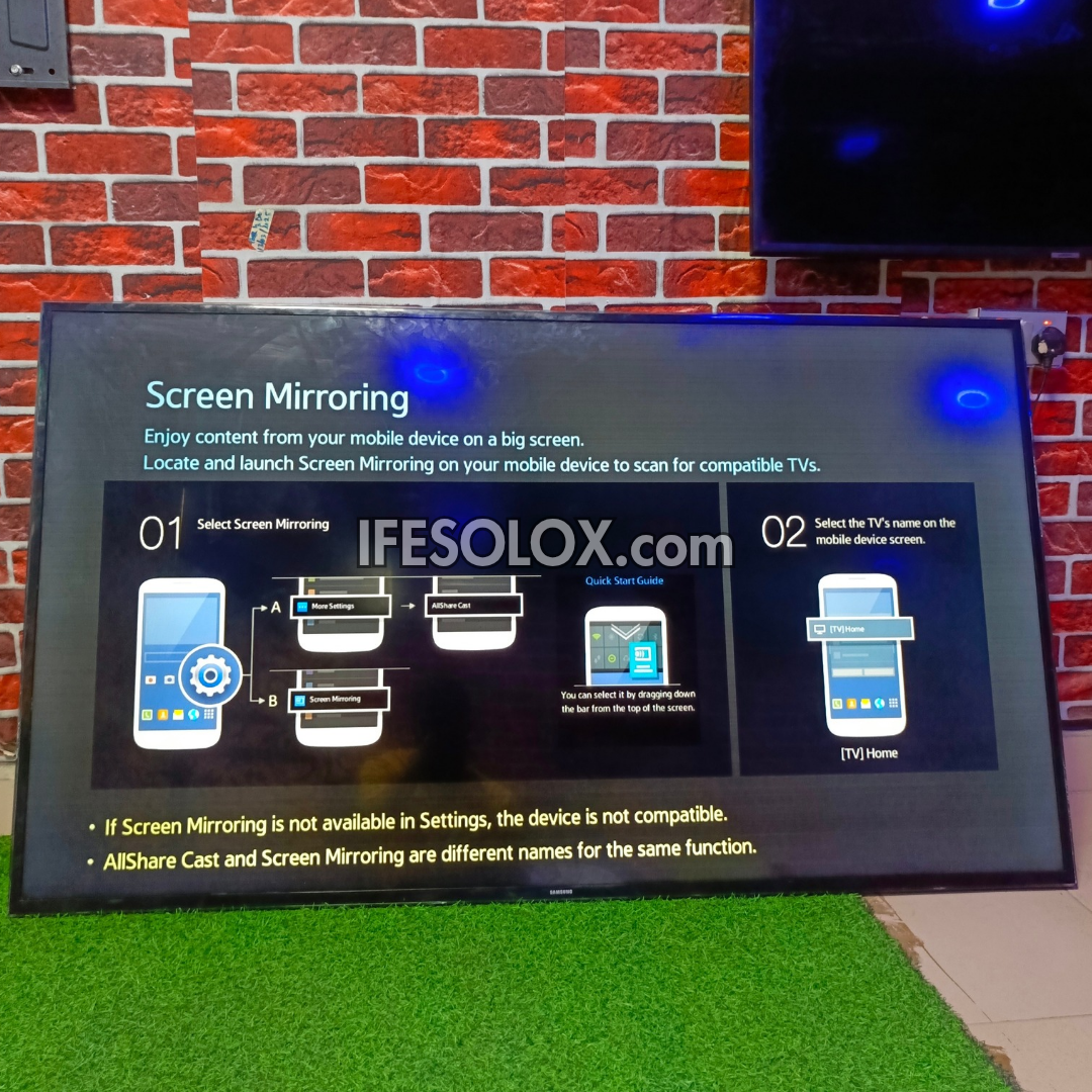Samsung 65 inch UE65H6400AK Series 6 Smart Full HD TV (WiFi, Screen Mirroring, Netflix, YouTube, Prime) - Foreign Used