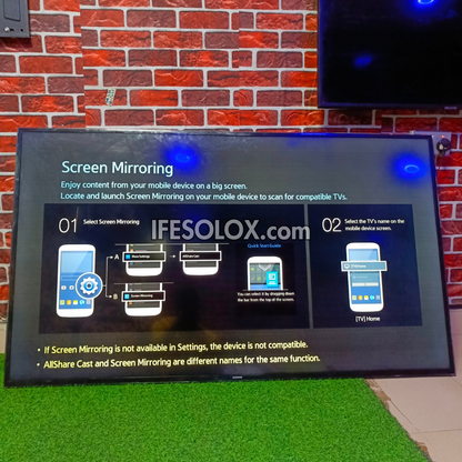 Samsung 65 inch UE65H6400AK Series 6 Smart Full HD TV (WiFi, Screen Mirroring, Netflix, YouTube, Prime) - Foreign Used