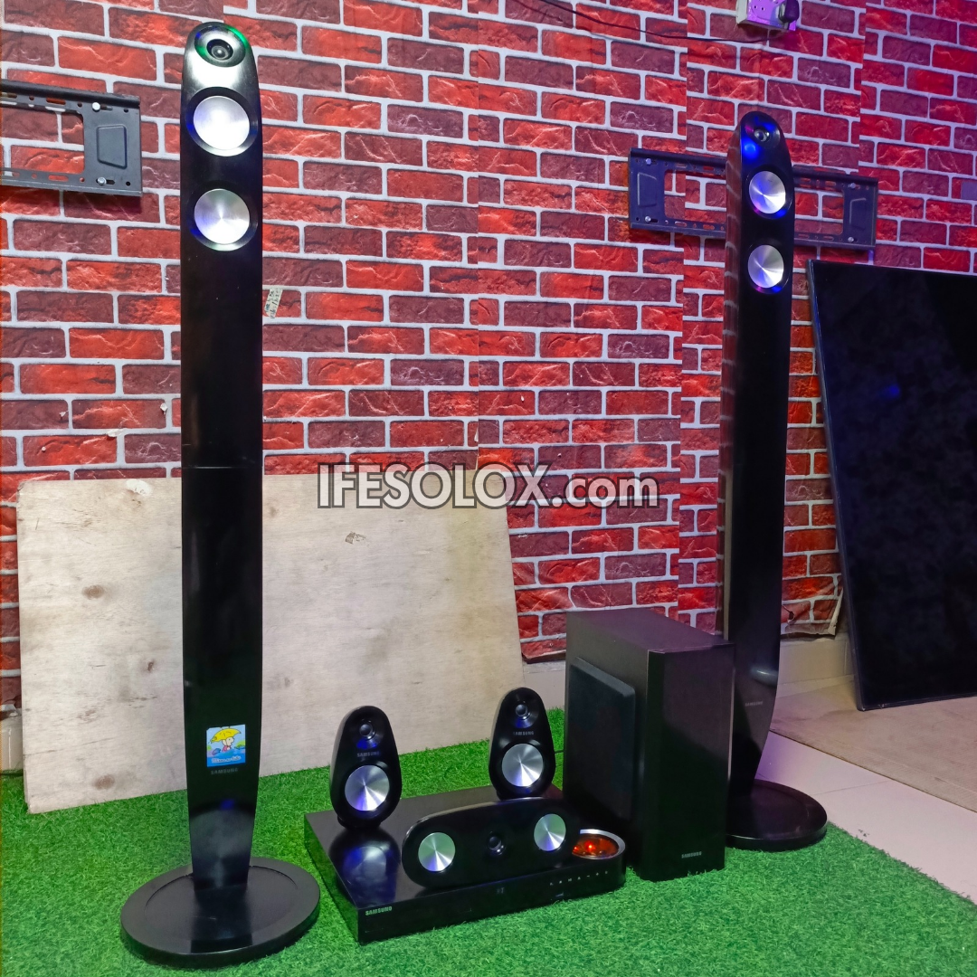 Samsung BULB HT-F6530 5.1Ch 1000watts Tallboy Blu-ray 3D Smart Bluetooth Home Theater Complete Set - Foreign Used