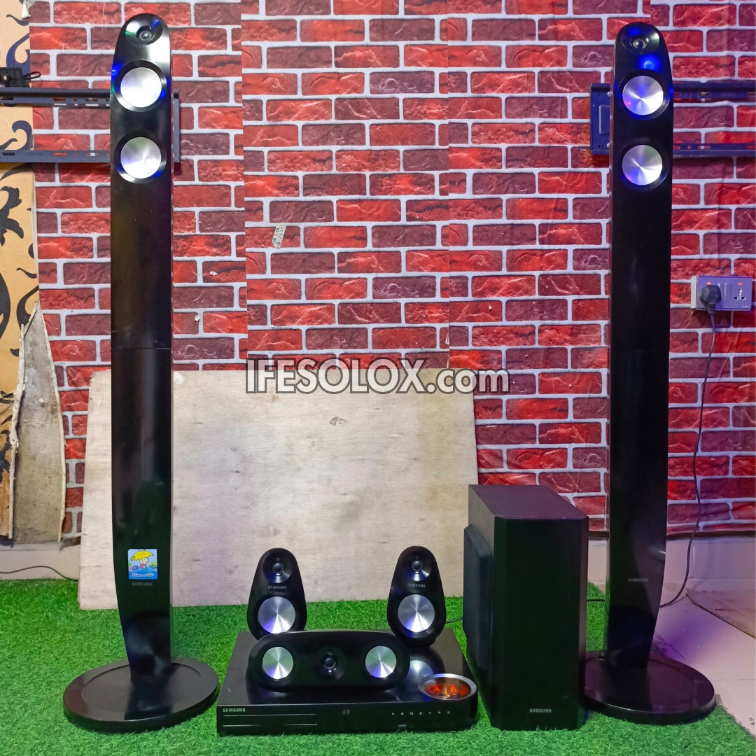 Samsung BULB HT-F6530 5.1Ch 1000watts Tallboy Blu-ray 3D Smart Bluetooth Home Theater Complete Set - Foreign Used
