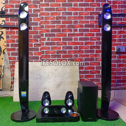 Samsung BULB HT-F6530 5.1Ch 1000watts Tallboy Blu-ray 3D Smart Bluetooth Home Theater Complete Set - Foreign Used