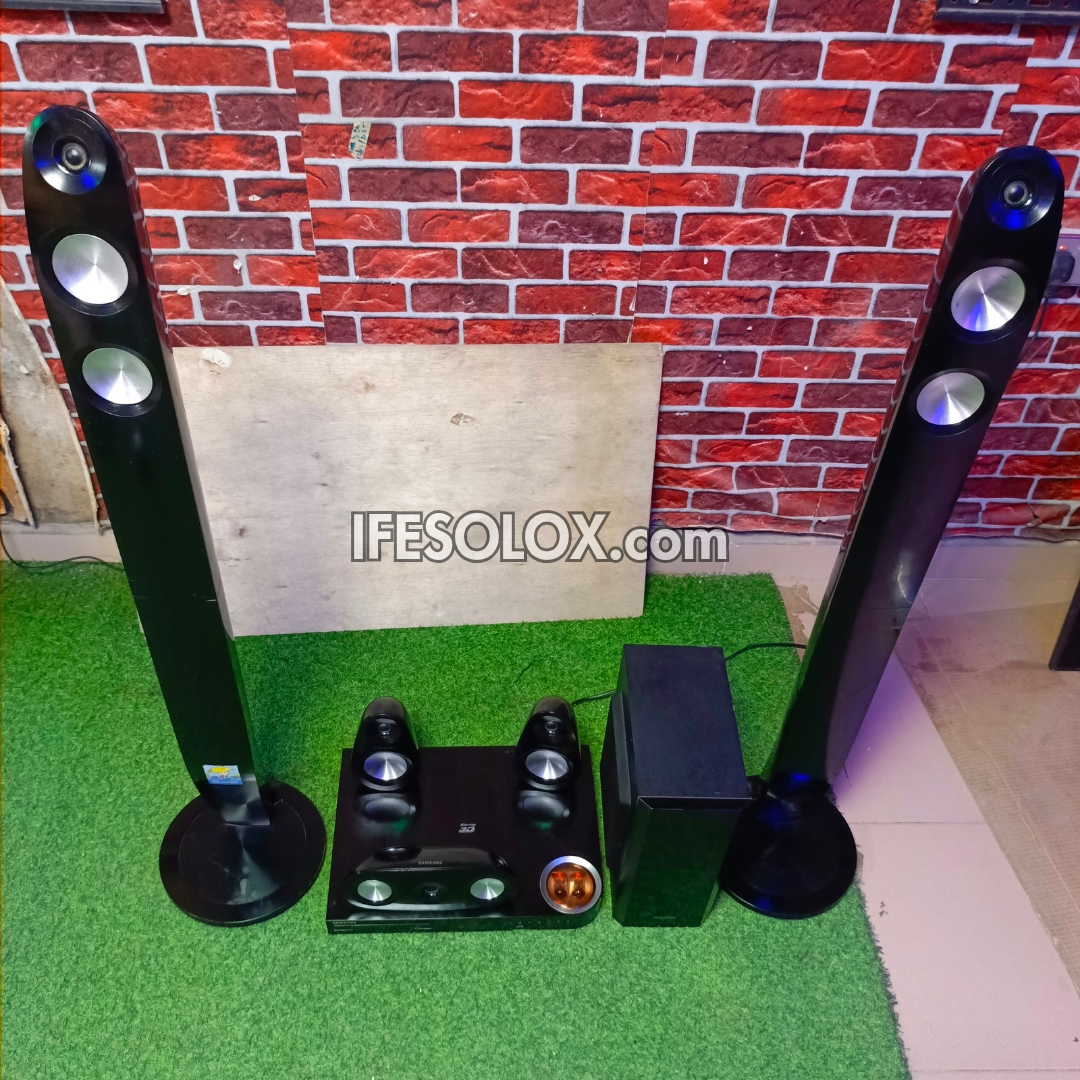 Samsung BULB HT-F6530 5.1Ch 1000watts Tallboy Blu-ray 3D Smart Bluetooth Home Theater Complete Set - Foreign Used