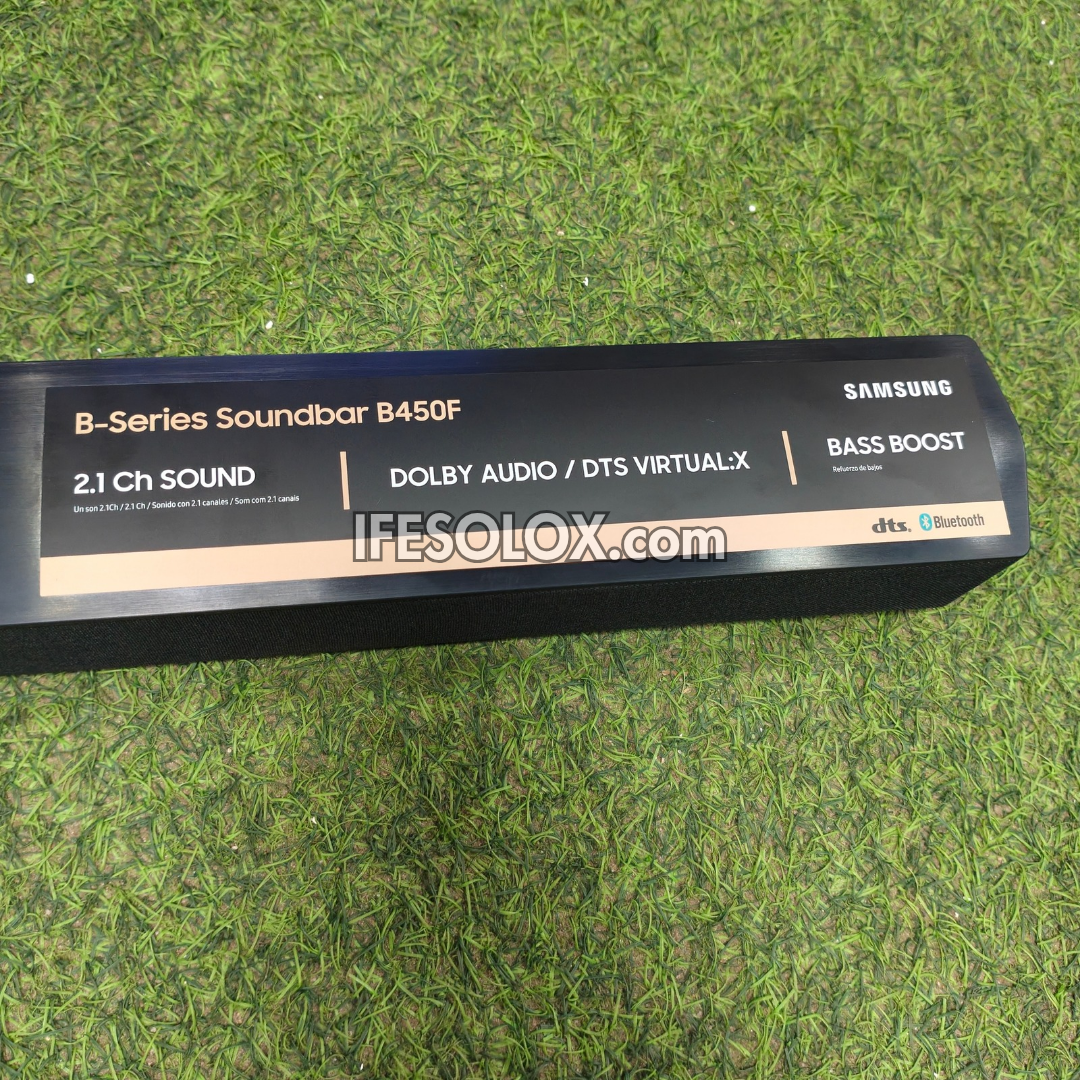 Samsung HW-B450F 2.1Ch 300W Bass Boost Bluetooth Sound Bar with Wireless Subwoofer - Brand New