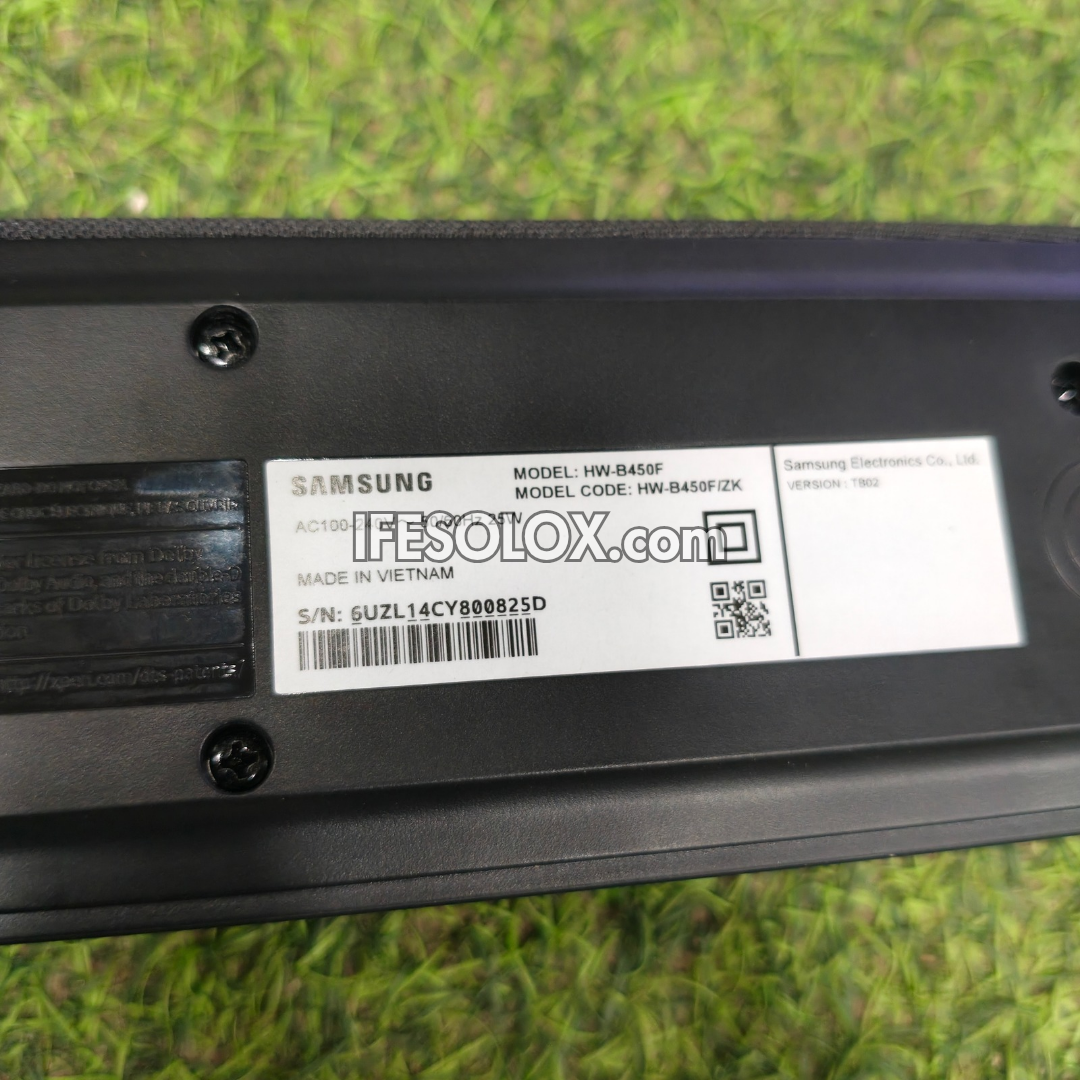 Samsung HW-B450F 2.1Ch 300W Bass Boost Bluetooth Sound Bar with Wireless Subwoofer - Brand New