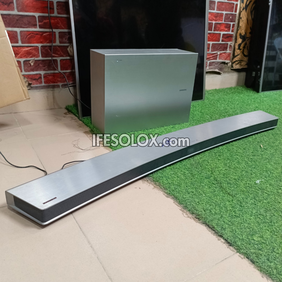 Samsung HW-J7501 2.1Ch 320W 55" Curved Smart Sound Bar with Wireless Subwoofer (Bluetooth, Wi-Fi) - Foreign Used