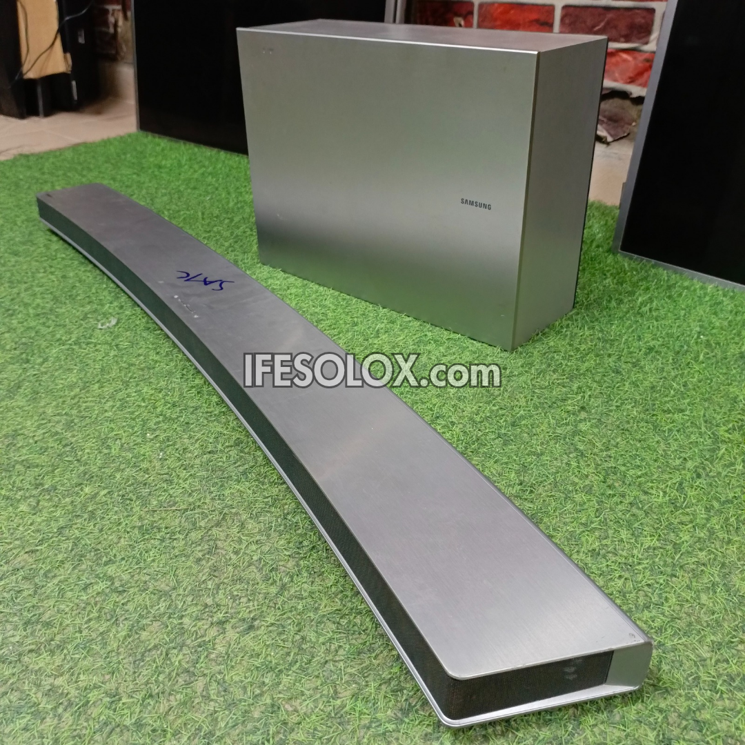Samsung HW-J7501 2.1Ch 320W 55" Curved Smart Sound Bar with Wireless Subwoofer (Bluetooth, Wi-Fi) - Foreign Used
