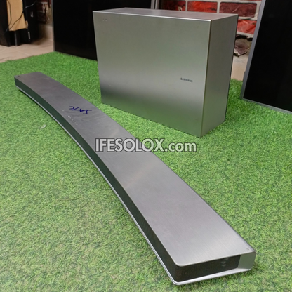 Samsung HW-J7501 2.1Ch 320W 55" Curved Smart Sound Bar with Wireless Subwoofer (Bluetooth, Wi-Fi) - Foreign Used