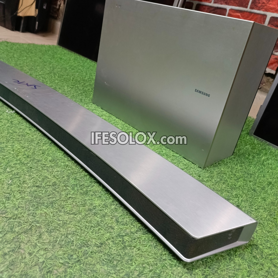 Samsung HW-J7501 2.1Ch 320W 55" Curved Smart Sound Bar with Wireless Subwoofer (Bluetooth, Wi-Fi) - Foreign Used