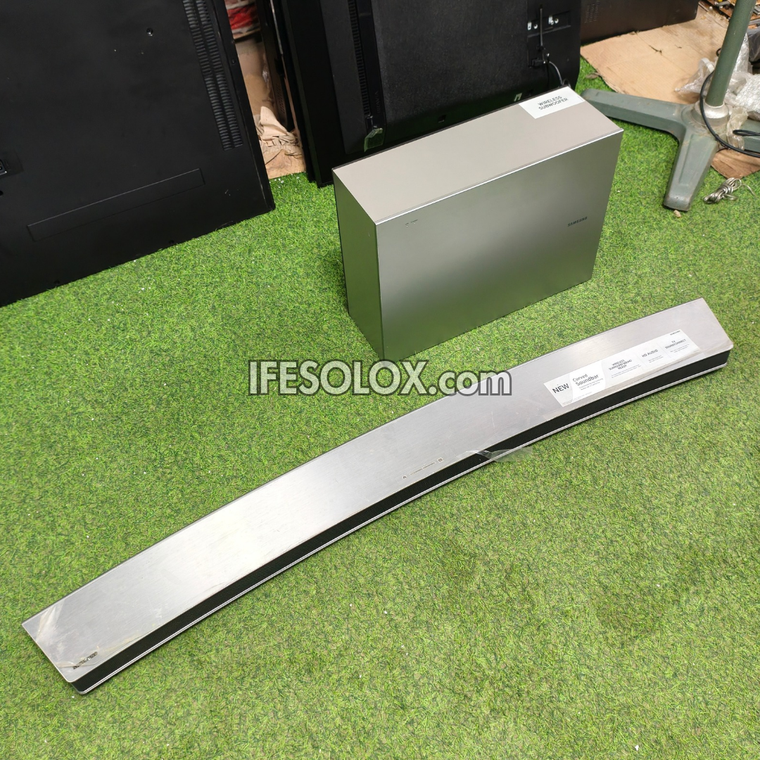 Samsung HW-J7501 2.1Ch 320W 55" Curved Smart Sound Bar with Wireless Subwoofer (Bluetooth, Wi-Fi) - Foreign Used