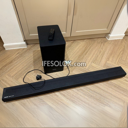 Samsung HW-Q60R 5.1Ch 360W Bluetooth 4K Sound Bar with Wireless Subwoofer, by HARMAN/KARDON - Foreign Used