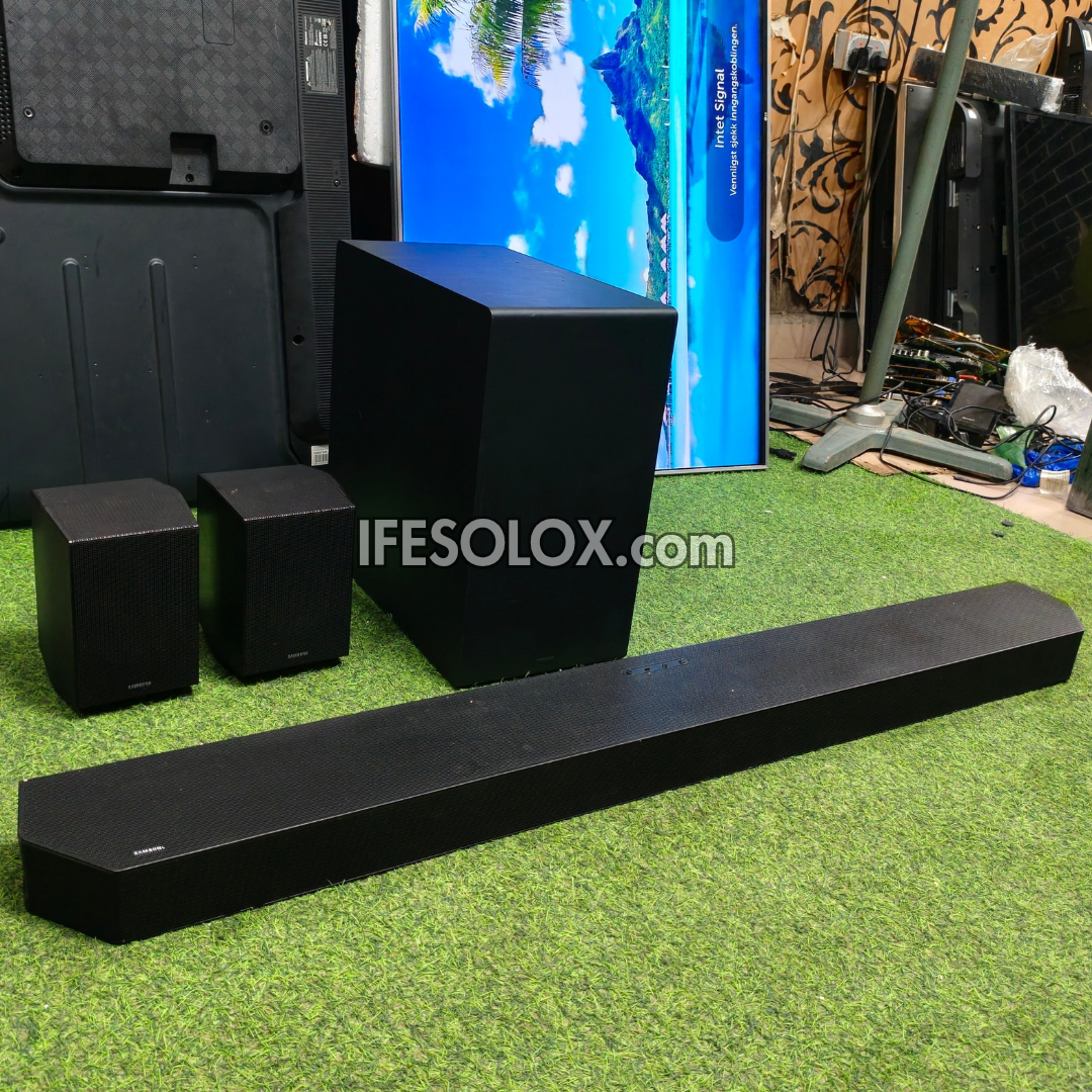 Samsung HW-Q990D 11.1.4Ch 756W Q-Series SpaceFit Sound Bar with Wireless Subwoofer and Rear Speakers - Foreign Used