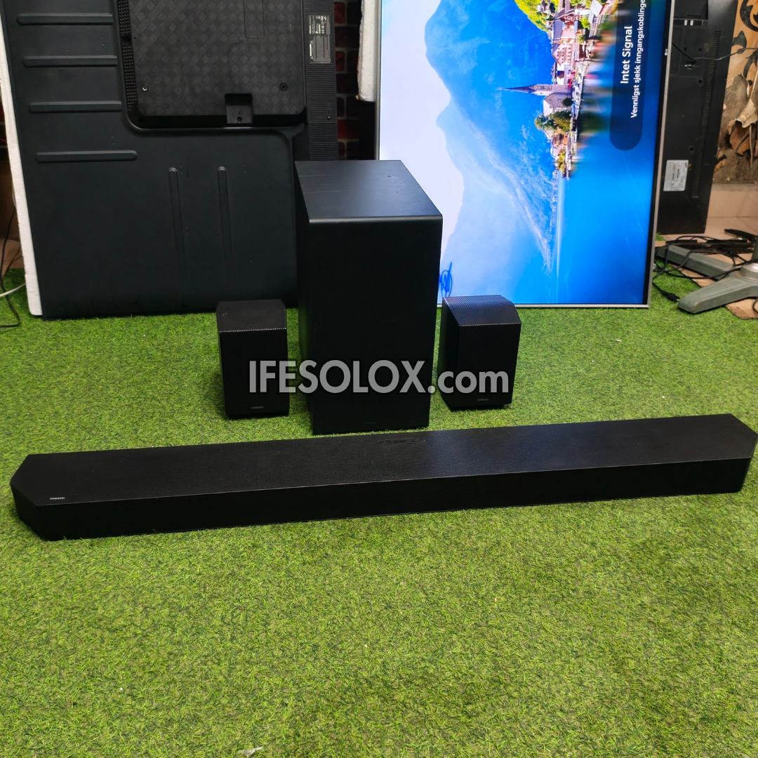 Samsung HW-Q990D 11.1.4Ch 756W Q-Series SpaceFit Sound Bar with Wireless Subwoofer and Rear Speakers - Foreign Used