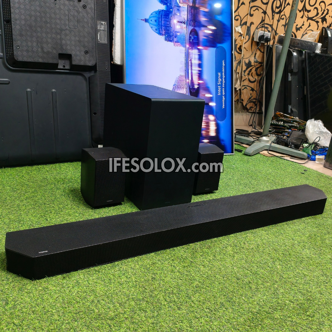 Samsung HW-Q990D 11.1.4Ch 756W Q-Series SpaceFit Sound Bar with Wireless Subwoofer and Rear Speakers - Foreign Used