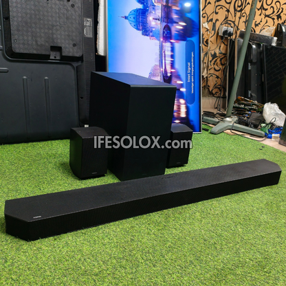 Samsung HW-Q990D 11.1.4Ch 756W Q-Series SpaceFit Sound Bar with Wireless Subwoofer and Rear Speakers - Foreign Used