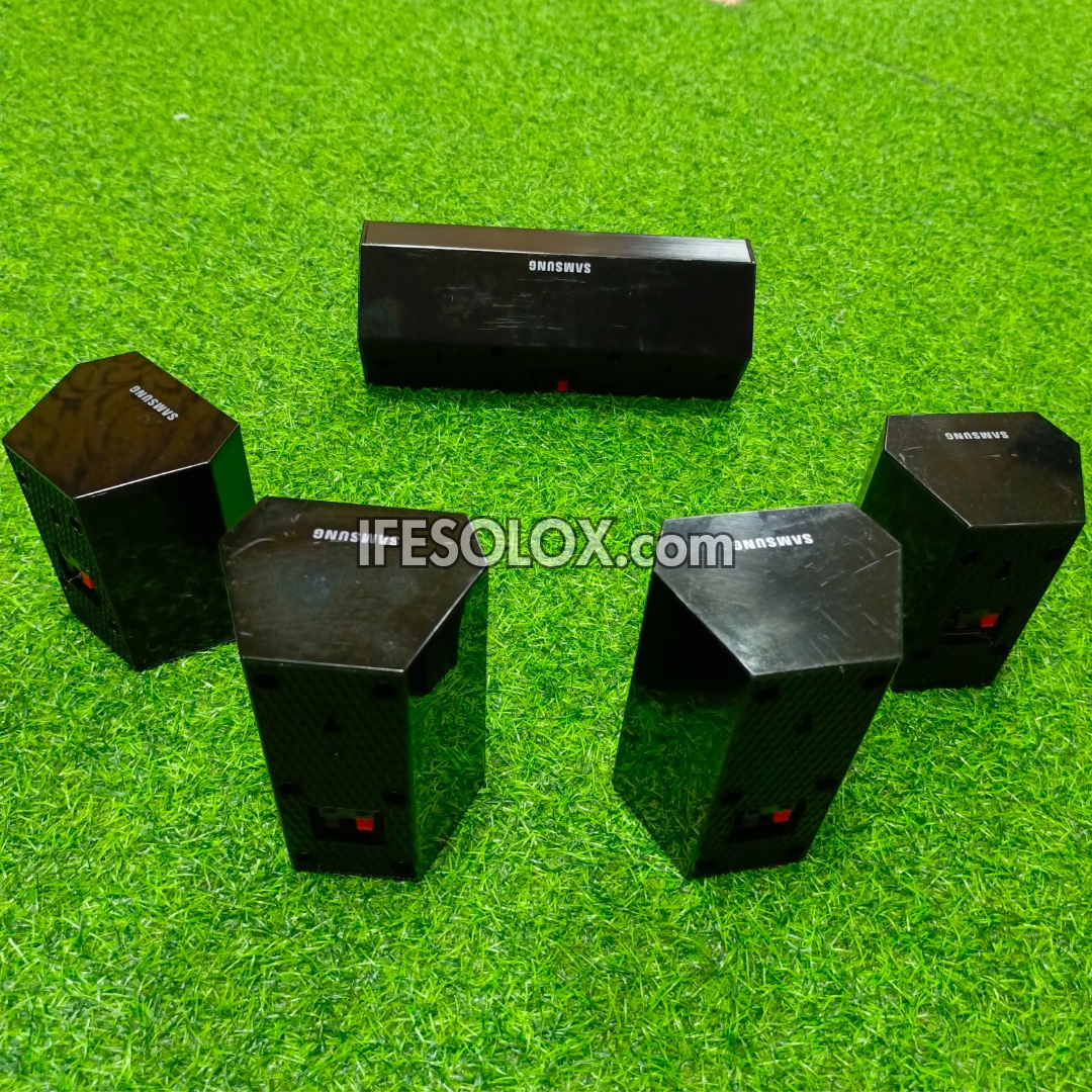 Samsung PS-HS1-1, PS-HS2-1 3Ohms Home Theater Surround Speakers Complete Set - Foreign Used