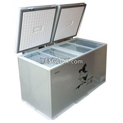 SNOWSEA BD-600 390 Liters Double Door Chest Deep Freezer + Glass Door with 1 Year Warranty - Brand New