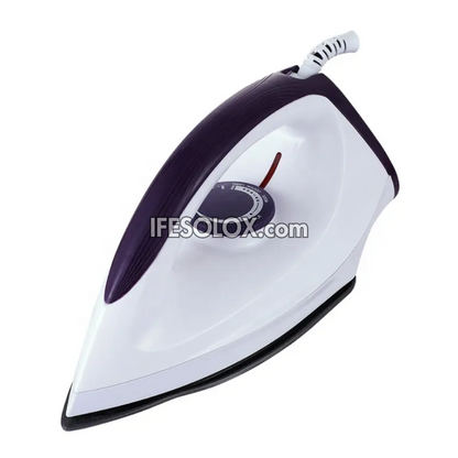 Solar DC 1,000W Dry Pressing Iron for Clothes with 90W Power usage, Teflon-coated Soleplate, Auto Shut-off - Brand New