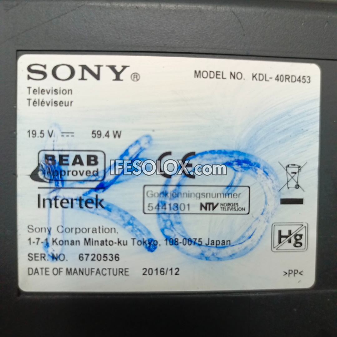 Sony BRAVIA 40 Inch KDL-40RD453 Widescreen Full HD Ready LED TV (USB, HDMI) - Foreign Used