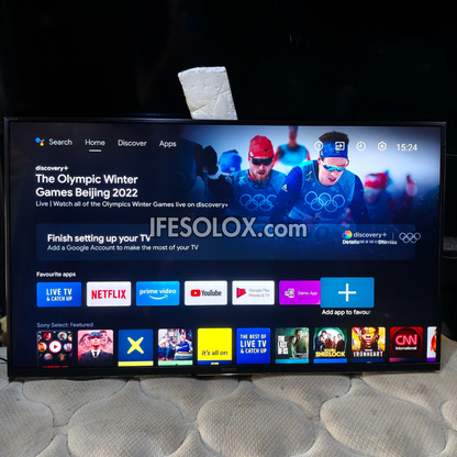 Sony BRAVIA 43 Inch KD-43XH8505 Android Smart 4K UHD HDR TV with Bluetooth, WiFi, Chromecast, AirPlay - Foreign Used
