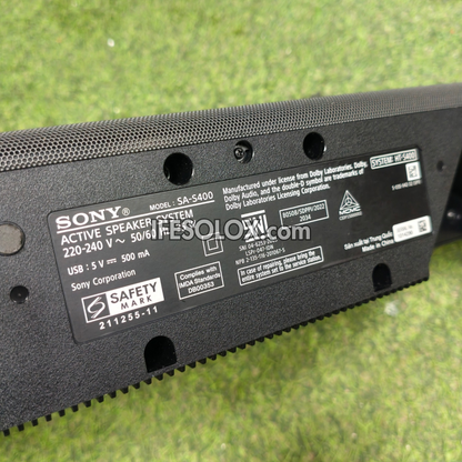 Sony HT-S400 2.1Ch 330Watts Soundbar with Powerful Wireless Subwoofer with S-FORCE Pro - Foreign Used