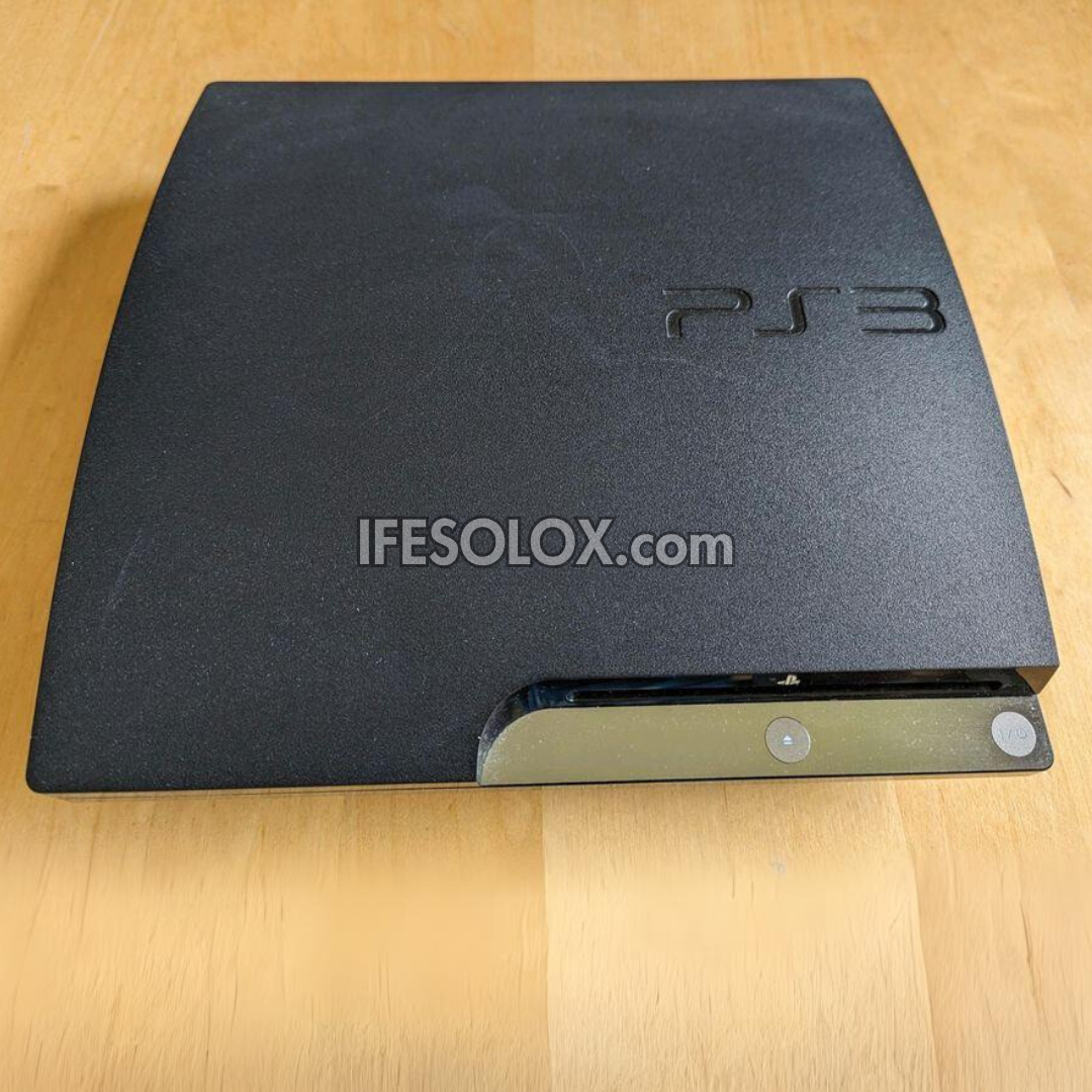 Sony Playstation 3 (PS3) Slim 120GB Game Console Complete Set with 1 DUALSHOCK Controller and 10 Titles - Foreign Used