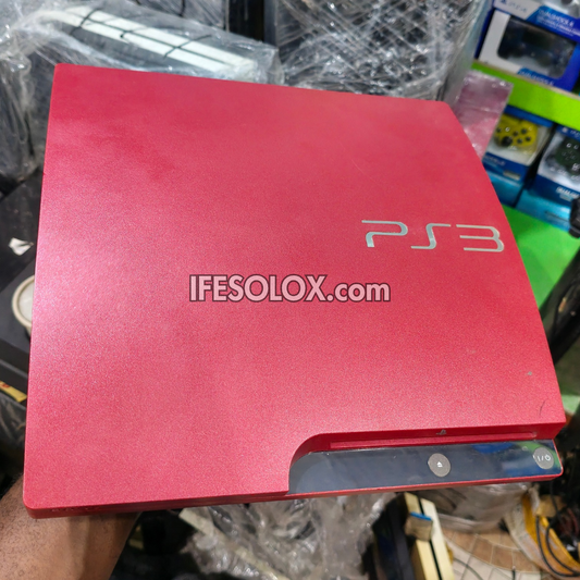 Sony Playstation 3 (PS3) Slim Customized Game Console Complete Set with 2 DUALSHOCK Controllers and 10 Games - Foreign Used
