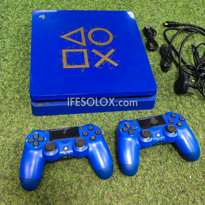 Sony Playstation 4 (PS4) Slim 1TB Limited Edition with 2 DUALSHOCK 4 Controllers and 20 Games - Foreign Used