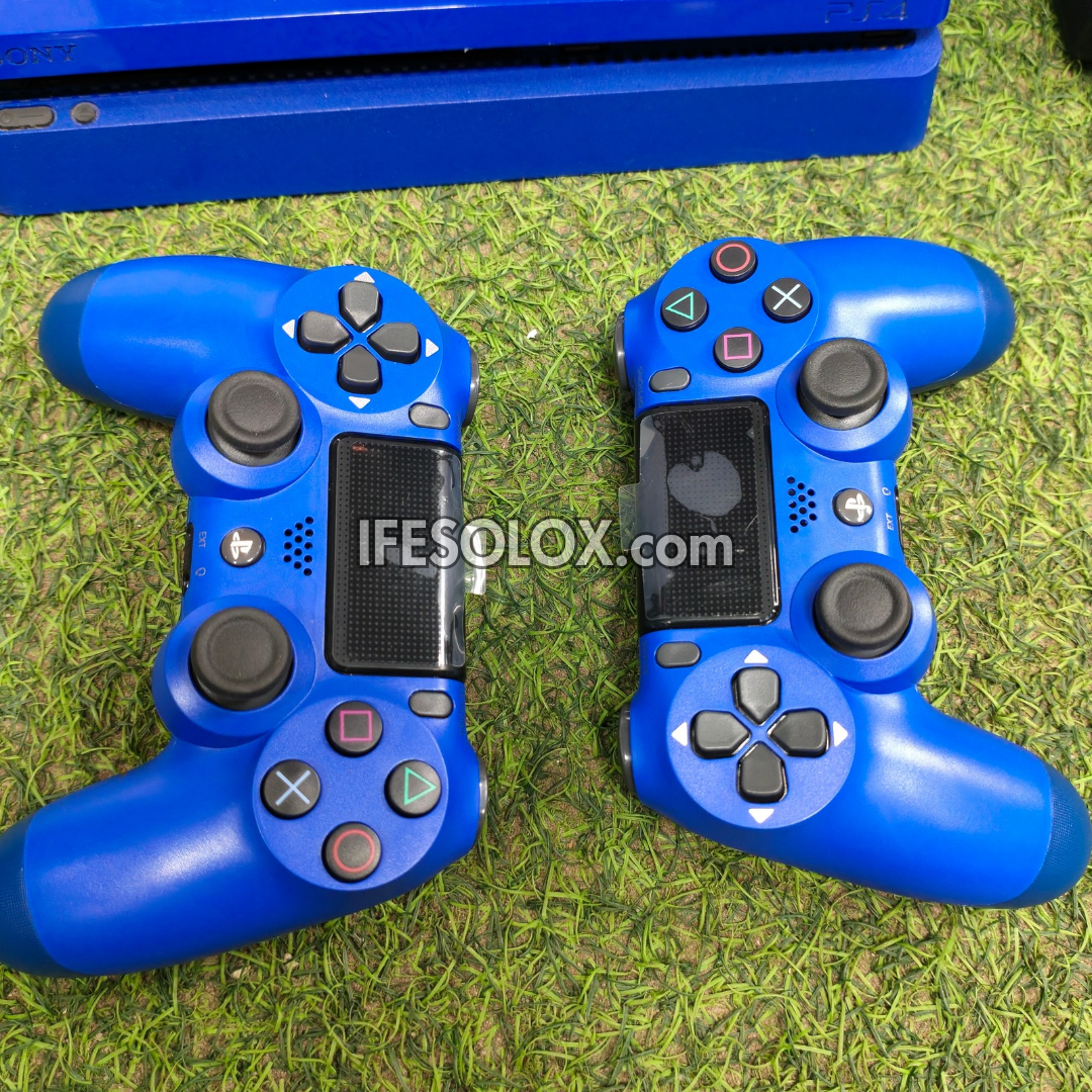 Sony Playstation 4 (PS4) Slim 1TB Limited Edition with 2 DUALSHOCK 4 Controllers and 20 Games - Foreign Used