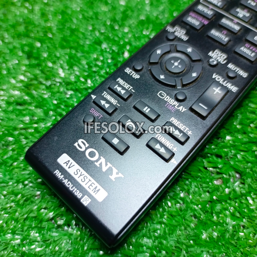 Sony RM-ADU138 Home Theater Remote Control - Follow come