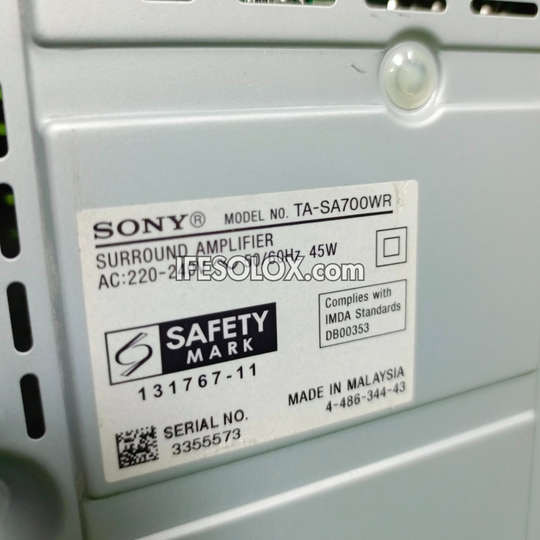 Sony TA-SA700WR 2Ch Stereo Wireless Speaker Box Sound Link Amplifier - Foreign Used