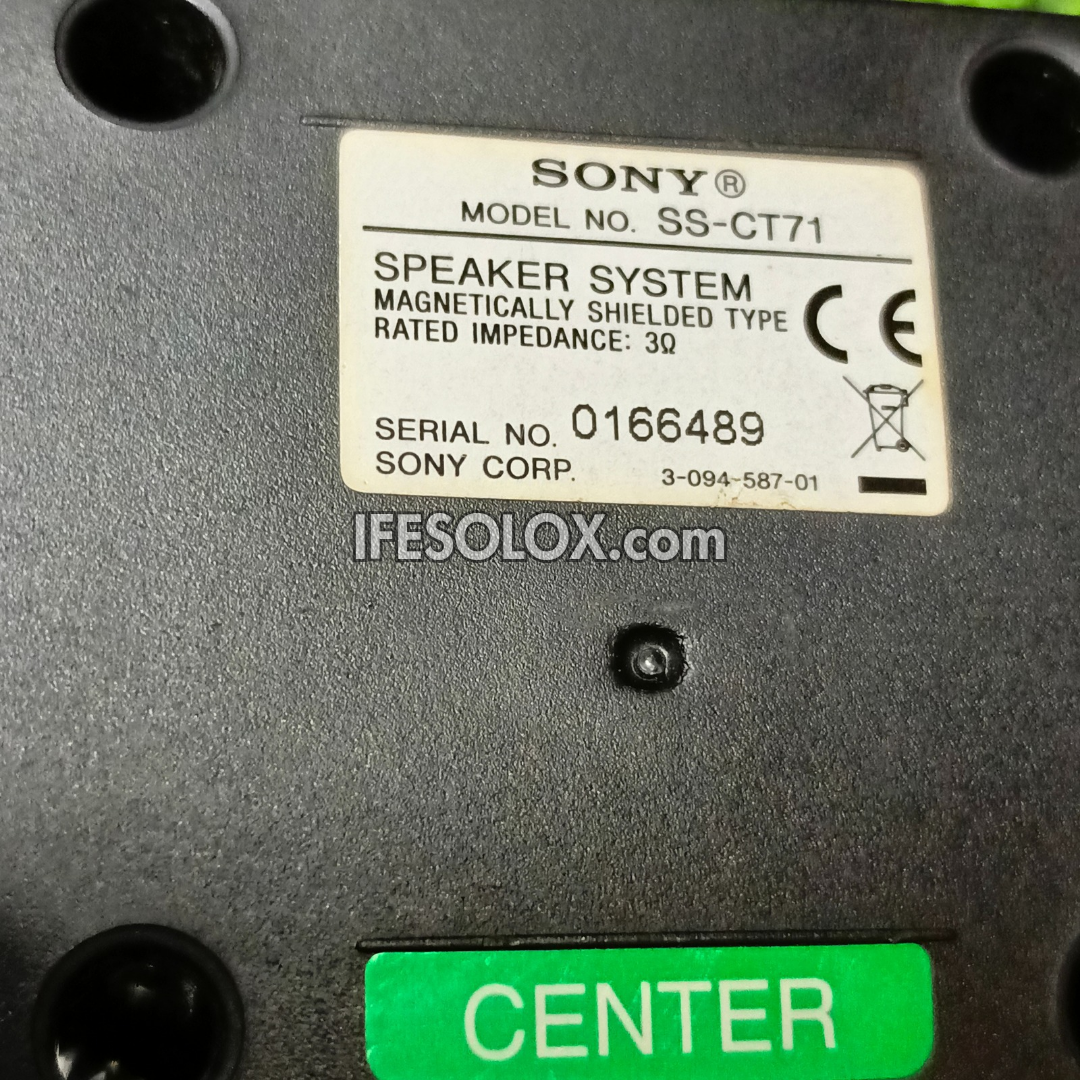 Sony SS-TSB71 3Ohms Home Theater Surround Speakers Complete Set - Foreign Used