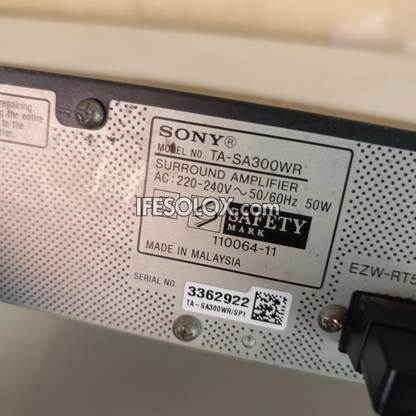 Sony TA-SA300WR 2Ch Stereo Wireless Speaker Box Sound Link Surround Amplifier - Foreign Used