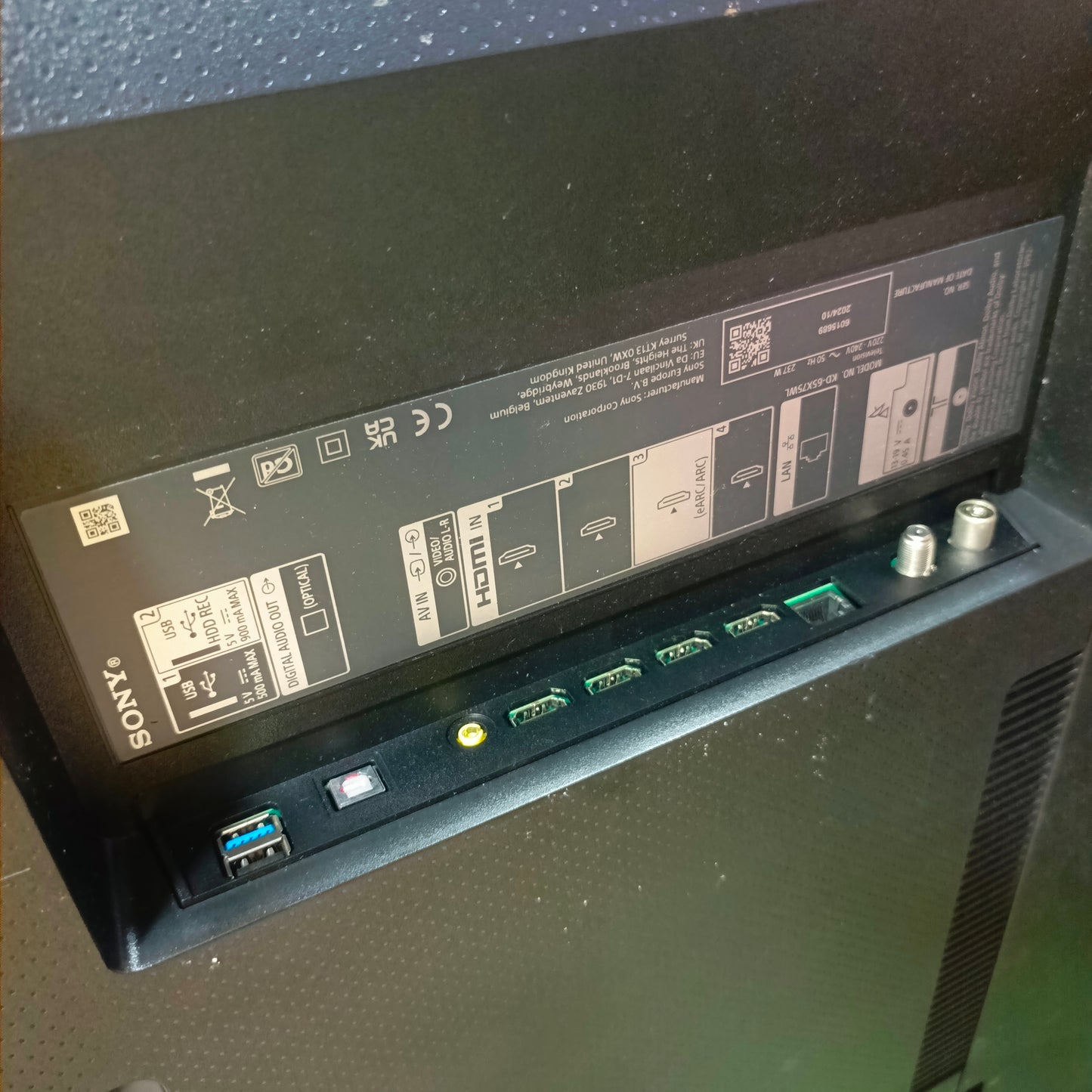 Sony BRAVIA 65 Inch KD-65X75WL 2024 Google 4K UHD Android Smart TV (Bluetooth, WiFi, Chromecast) - Foreign Used