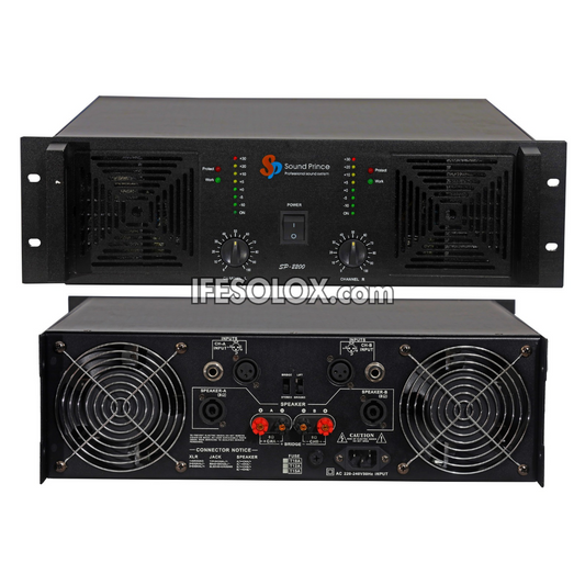 Sound Prince SP-2200 Professional 2000W Stereo Power Amplifier - Brand New