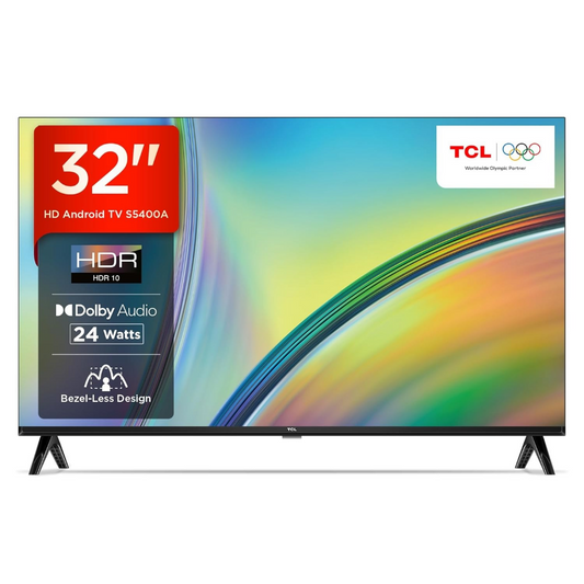 TCL 32 inch 32S5400A Smart Full HD HDR Android TV (Chromecast, WiFi, Bluetooth) - Brand New