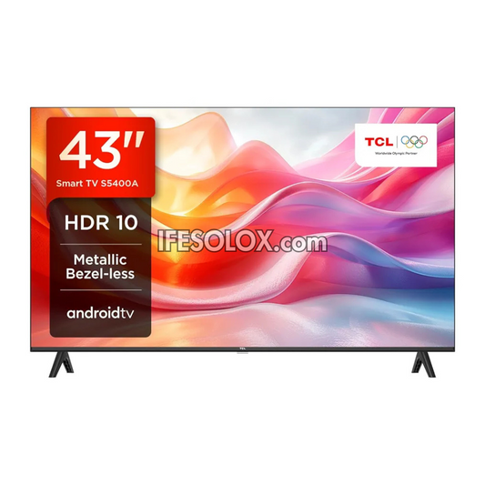 TCL 43 inch 43S5400A Smart Full HD HDR Android TV (Chromecast, WiFi, Bluetooth) - Brand New