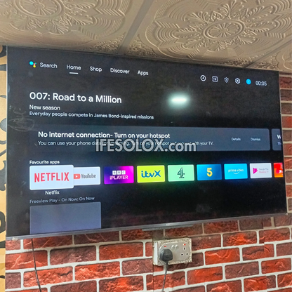 TCL 50 inch 50C715 Android Smart True 4K UHD HDR10 Frameless QLED TV (WiFi, Miracast, Bluetooth) - Foreign Used