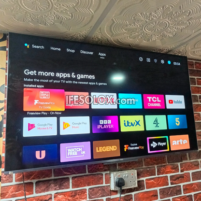 TCL 50 inch 50C715 Android Smart True 4K UHD HDR10 Frameless QLED TV (WiFi, Miracast, Bluetooth) - Foreign Used