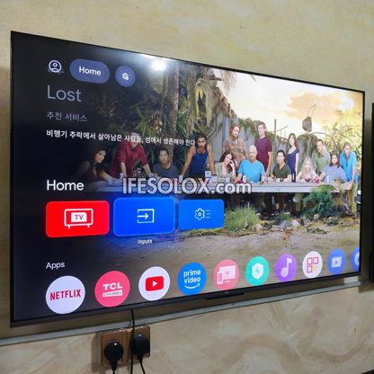 TCL 55 inch 55P635 Google Smart 4K UHD HDR10 TV (WiFi, Chromecast, Bluetooth) - Foreign Used