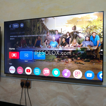 TCL 55 inch 55P635 Google Smart 4K UHD HDR10 TV (WiFi, Chromecast, Bluetooth) - Foreign Used