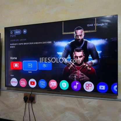 TCL 55 inch 55P635 Google Smart 4K UHD HDR10 TV (WiFi, Chromecast, Bluetooth) - Foreign Used