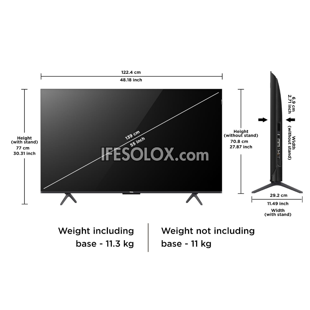TCL 55 inch QLED Pro 55C655 Android Smart Quantum HDR 4K UHD QLED Google TV (Chromecast, Google Play Store) - Brand New