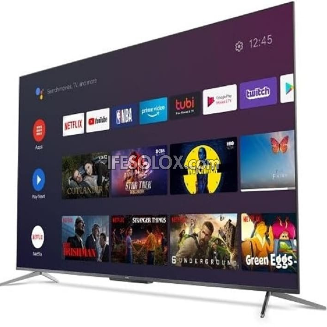 TCL 55 inch 55C715 Android Smart True 4K UHD HDR10 QLED TV (WiFi, Miracast, Bluetooth) - Foreign Used