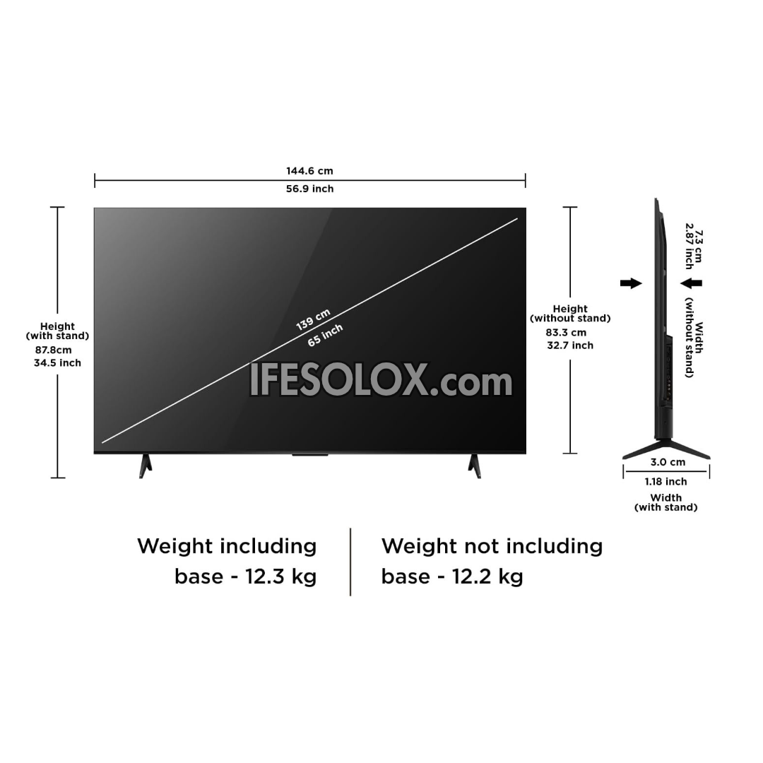 TCL 65 inch 2026 QLED 65T6D Google Smart Quantum HDR 4K UHD QLED Google TV (Chromecast, Google Play Store) - Brand New