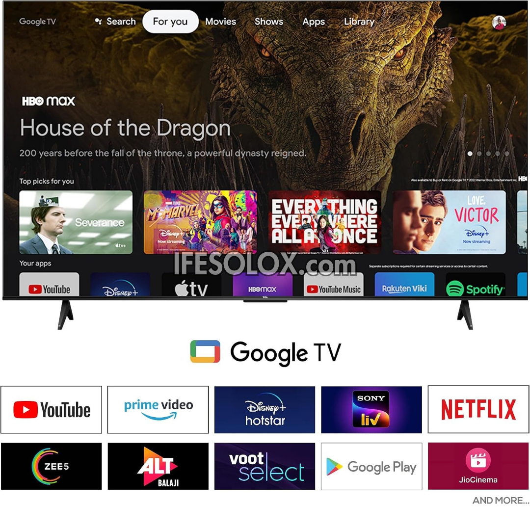 TCL 65 inch 2026 QLED 65T6D Google Smart Quantum HDR 4K UHD QLED Google TV (Chromecast, Google Play Store) - Brand New