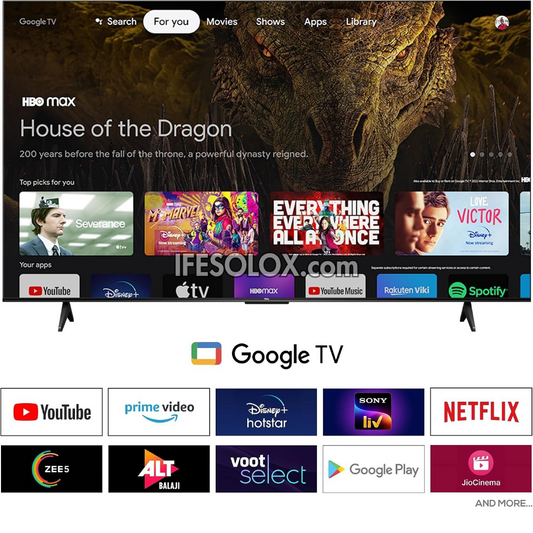 TCL 65 inch 2026 QLED 65T6D Google Smart Quantum HDR 4K UHD QLED Google TV (Chromecast, Google Play Store) - Brand New