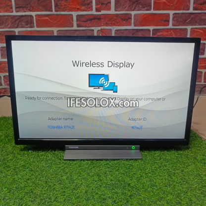 TOSHIBA 24 Inch Smart Full HD LED TV (Built-in WiFi, Screen Mirroring, Netflix, YouTube) - Foreign Used