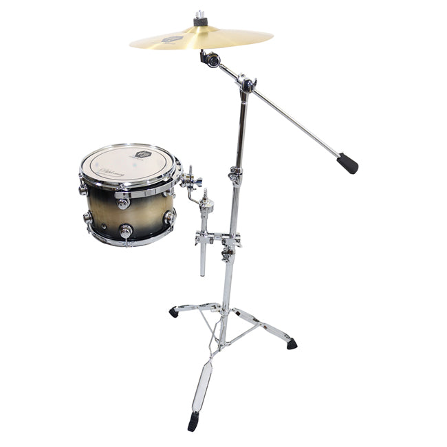 Virgin Sound Diplomat cymbal stand with a Birch tom drum and cymbal