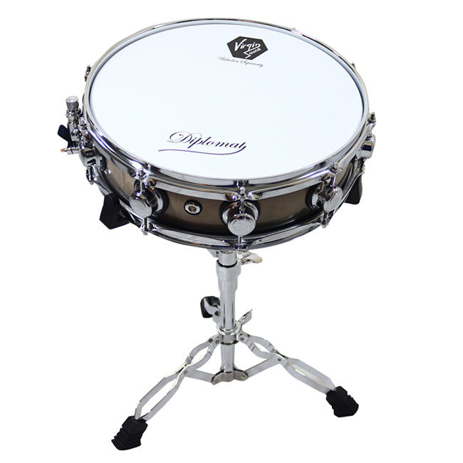 Virgin Sound Diplomat Birch snare drum and snare stand 