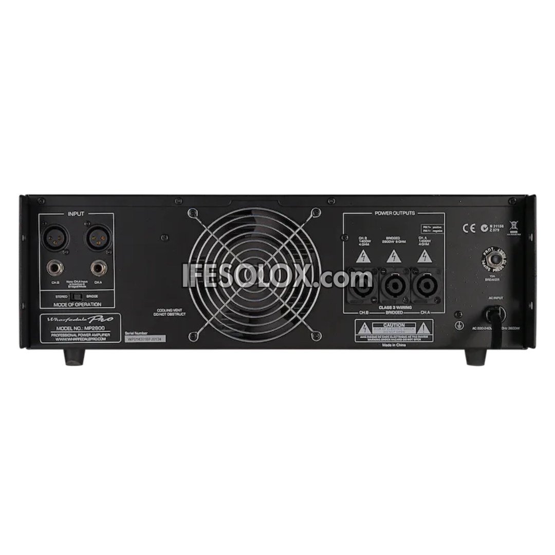 Wharfedale Pro MP-2800 2600Watts Class H Power Amplifier with Massive Toroidal Transformers - Brand New